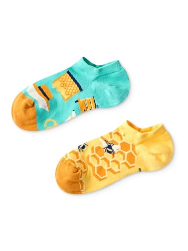 Dedoles Socken Unisex Damen Herren & Kinder Baumwolle viele lustige Designs 1 Paar Geschenk links rechts verschieden, Farbe: Mehrfarbig, Motiv: Imker Sneakersocken, Gr. 35-38 von Dedoles