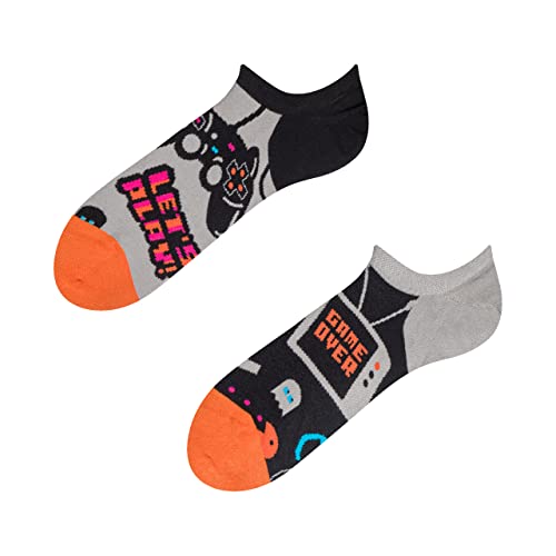 Dedoles Socken Unisex Damen Herren & Kinder Baumwolle viele lustige Designs 1 Paar Geschenk links rechts verschieden, Farbe Mehrfarbig, Motiv Spieler, Gr. 39-42 von Dedoles