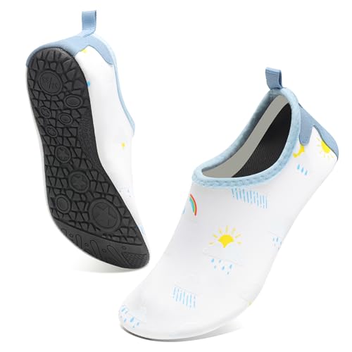 Deedlite Wasserschuhe Kinder, Schwimmschuhe Kinder, Magisch Farbwechselnde Badeschuhe für Kinder, rutschfeste Schwimmbad Urlaub Must Haves Zapatos de Agua Niños von Deedlite