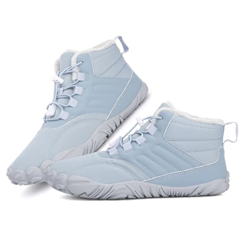 Deedlite Winter Max Wasserfeste Barfußschuhe, Warm Gefütterte Outdoor Barfussschuhe Winter für Damen und Herren von Deedlite