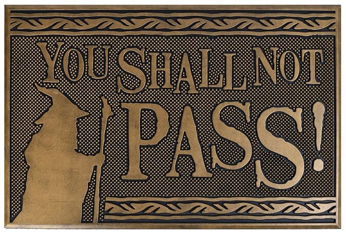 Der Herr der Ringe Fußmatte - Shall Not Pass - multicolor - Lizenzierter Fanartikel Der Herr der Ringe Fußmatte - Shall Not Pass - multicolor - Lizenzierter Fanartikel von Der Herr der Ringe