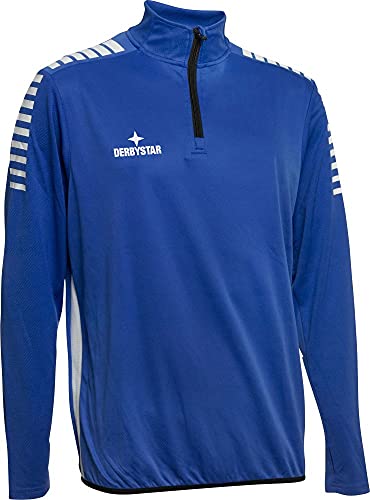 Derbystar Herren Primo Sweatshirt, Blau Weiss, 140/152 von Derbystar