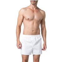 DEREK ROSE Herren Boxershorts weiß Baumwolle unifarben von Derek Rose