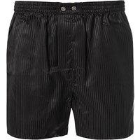 DEREK ROSE Herren Boxershorts schwarz Seide gestreift von Derek Rose