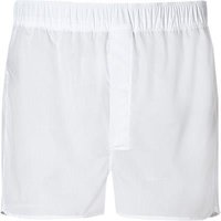 DEREK ROSE Herren Boxershorts weiß Baumwolle unifarben von Derek Rose