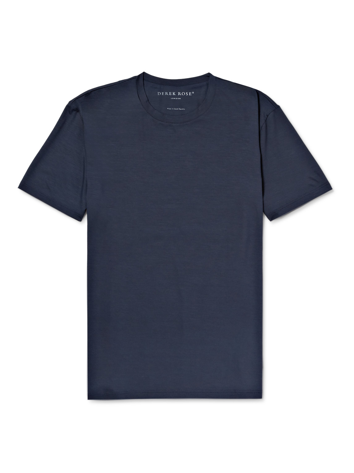 Derek Rose - Basel Stretch Micro Modal Jersey T-Shirt - Men - Blue - L von Derek Rose