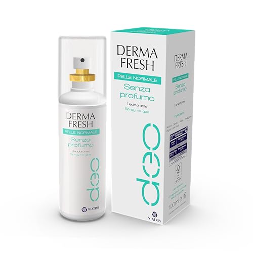 Dermafresh Deodorant ohne Gas ohne Parfüm, für normale Haut, Deodorant für Damen und Herren, 100 ml von Dermafresh