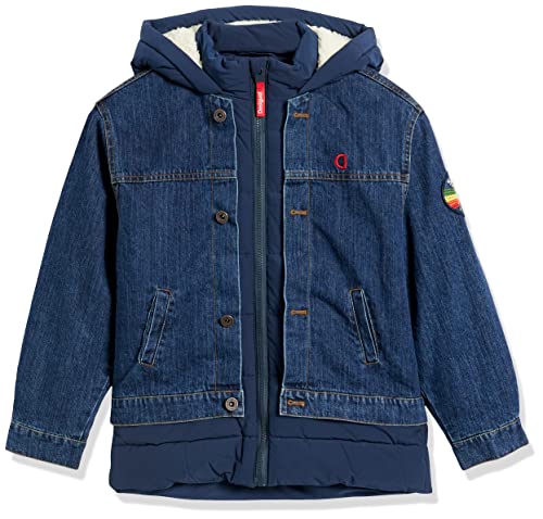 Desigual Boys CHAQ_PACIF Jacket, Blue, 9/10 von Desigual