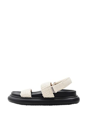 Desigual Damen Shoes_Boat_Macrame Sandal, Black, 41 EU von Desigual