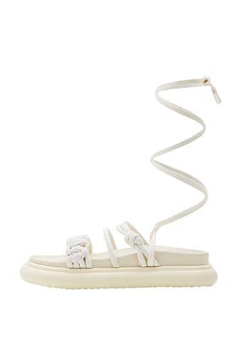 Desigual Damen Shoes_Boat_Tubular Sandal, White, 39 EU von Desigual