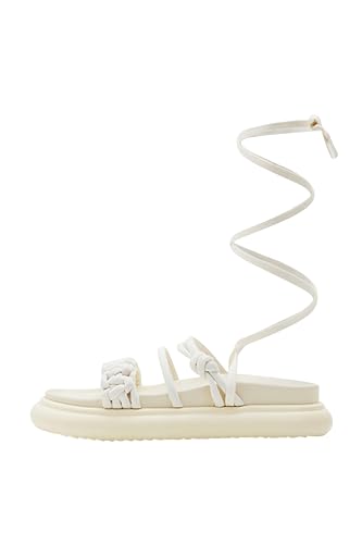 Desigual Damen Shoes_Boat_Tubular Sandal, White, 41 EU von Desigual