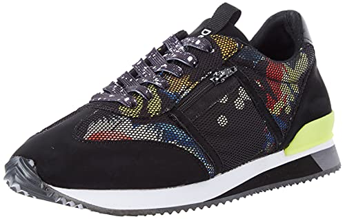 Desigual Damen Shoes_Broker_Lacroix Sneaker, Black, 36 EU von Desigual