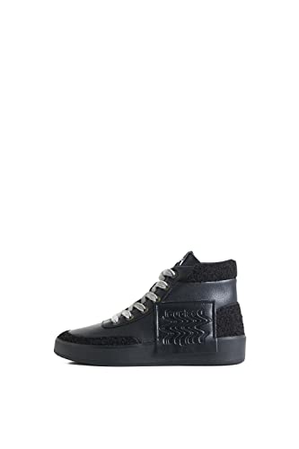 Desigual Damen Shoes_Fancy HIGH Patch 2000 Black Sneaker, 40 EU von Desigual