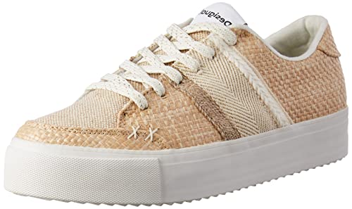 Desigual Damen Shoes_Street_Natural Sneaker, White, 41 EU von Desigual