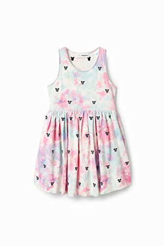 Desigual Girl's Vest_Rosae 3009 CHICLE Dress, Red, 6 Years von Desigual