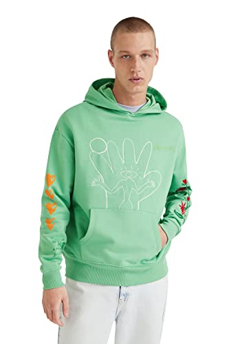 Desigual Men's FIX, 4050 Peter Green Sweat, XXL von Desigual