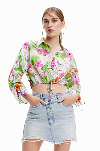 Desigual Women's CAM_CATAR 1000 Shirt, White, XS von Desigual