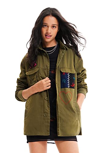 Desigual Women's CHAQ_Bear, 4009 Green Bottle Parka, M von Desigual