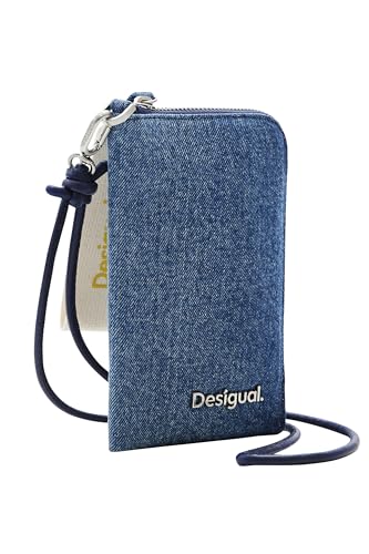 Desigual Women's Mone_Denim PRIORI CAN Tri-Fold Wallet, Blue von Desigual