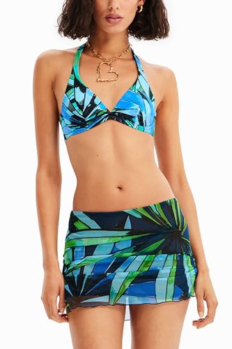 Desigual Women's Swim_BUKIT 5000 Bikini Set, Blue, L von Desigual