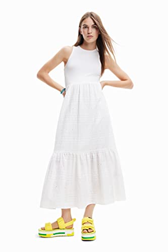 Desigual Women's Vest_Lourdes 1000 Dress, White, XXL von Desigual