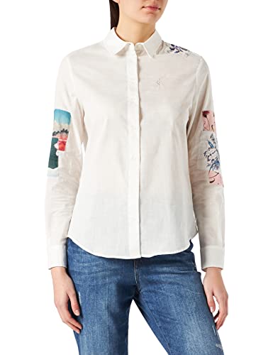 Desigual Womens CAM_KIOTO Hemd, White, L von Desigual