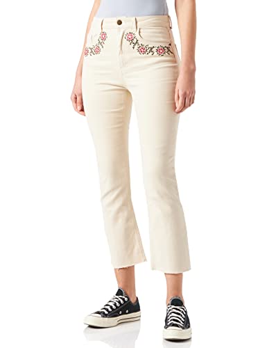 Desigual Womens Denim_Jerry Jeans, White, 38 von Desigual