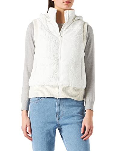 Desigual Womens Padded_New Bern Steppjacke, White, XS von Desigual