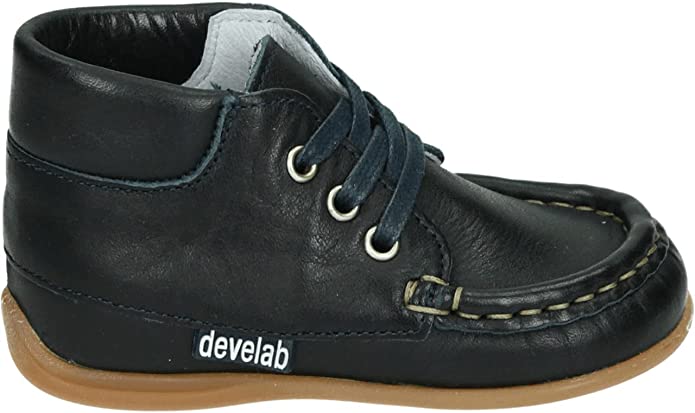 unisex Jungen Halbschuhe blau BabyMoccasin 20 von Develab