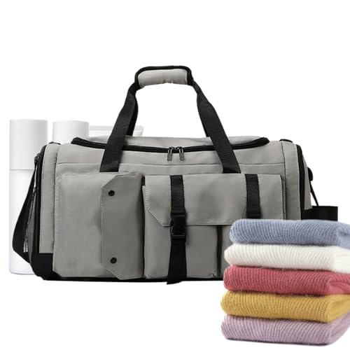 Dgayaeic Reisetasche,Große wasserdichte Sporttasche | Rucksack Mit Feuchtigkeitsgetrennten Fächern Für Springseile Fitnessbänder Sportschuhe Handtücher Handschuhe Indoor Dgayaeic Reisetasche,Große wasserdichte Sporttasche | Rucksack Mit Feuchtigkeitsgetrennten Fächern Für Springseile Fitnessbänder Sportschuhe Handtücher Handschuhe Indoor von Dgayaeic