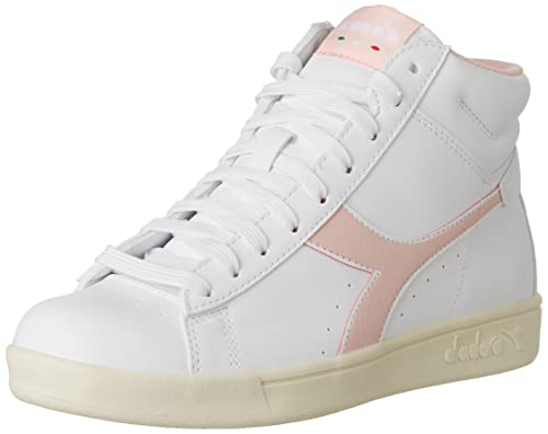 Diadora Damen High Turnier Gymnastikschuh, White Sweet Pink, 39 EU von Diadora