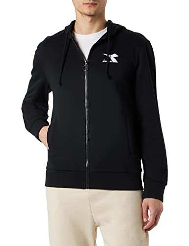 Diadora Herren Hoodie FZ CORE, Schwarz, L von Diadora