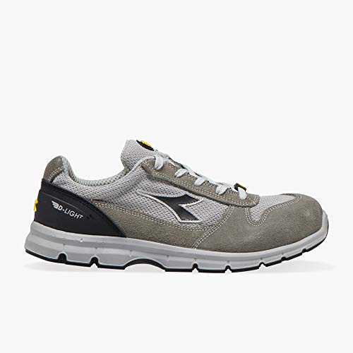 Utility Diadora Unisex Run Text Low S1P SRC ESD, Grigio Castello/Grigio ALLUMINIO, 44 EU von UTILITY DIADORA