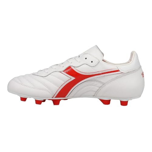 Diadora Mens Brasil Italy Og Lt+ Mdpu Firm Ground Soccer Cleats Cleated, Firm Ground - White - Size 12.5 M von Diadora