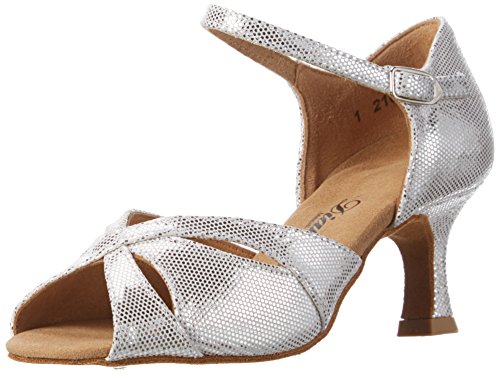 Diamant Damen Tanzschuhe 144-077-246 Standard & Latein, Silber (Weiß-Silber), 36 EU (3,5 UK) von Diamant