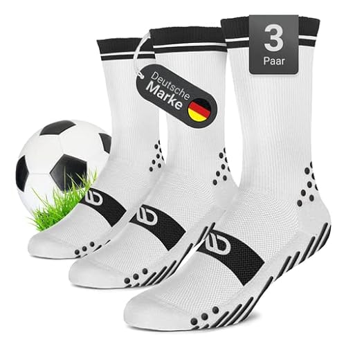 Diasports Fußballsocken 3 Paar - Neue Grip Socken Fußball mit 3D-Technologie - Gripsocken für Kinder/Herren in verschiedenen Größen - Football Socks von Diasports