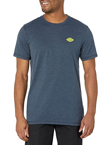 Dickies Herren Cooling Performance kurzen Ärmeln Arbeits-T-Shirt, Dark Navy Heather, L von Dickies