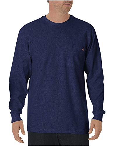 Dickies Herren Langarm Heavyweight Crew Neck Big and Tall, dunkelblau, XL von Dickies