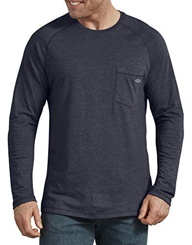 Dickies Herren Temp-iq Performance Cooling Long Sleeve Big-Tall T-Shirt, Dark Navy Heather, Large Hoch von Dickies