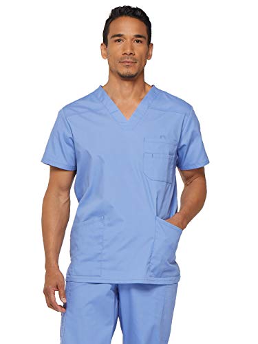 Dickies Xtreme Stretch Herren Scrub Top mit V-Ausschnitt, Blau (Ceil Blue), Mittel von Dickies