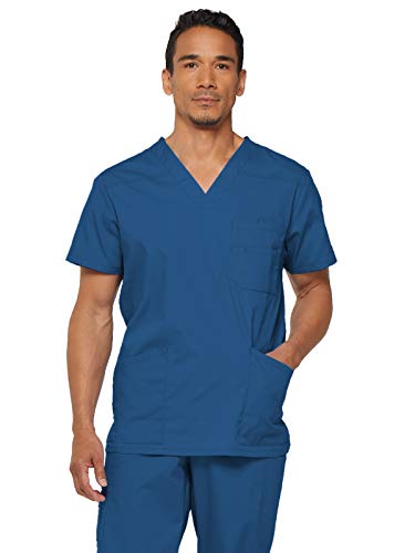 Dickies Xtreme Stretch Herren Scrub Top mit V-Ausschnitt, Königlich (Royal), 5X-Large Groß von Dickies