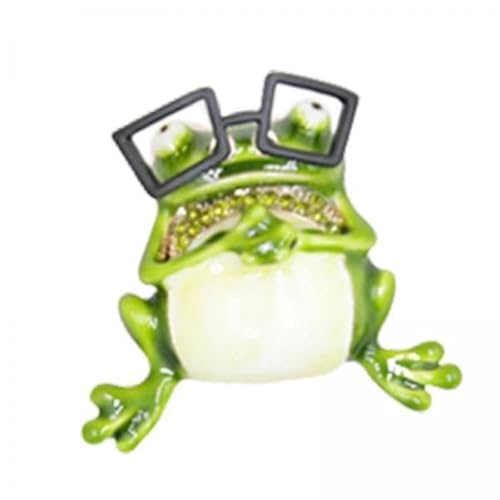 Dickly 2x Niedliche Frosch Brosche, Schmuck, Geschenk, Valentinstag, Party Brosche, Modische Emaille, Hochzeit, Kleidung, Dekoration von Dickly