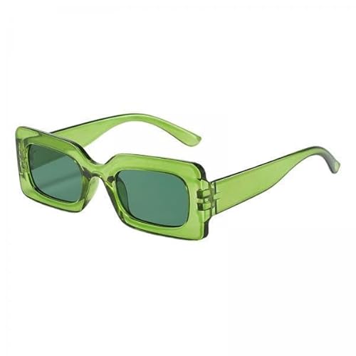 Dickly 6x Moderne Fahrbrille, Schutz Sonnenbrille Outdoor Damen Herren Rechteck Sonnenbrille für Party, Mädchen Damen, Reisen, Strand, Einkaufen von Dickly