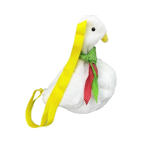 Dickly Umhängetasche mit Cartoon-Ente, für Damen, mit Reißverschluss, niedlich, verstellbarer Riemen, Gelbes Armband von Dickly