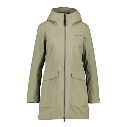 Didriksons W Folka Parka 6 Oliv - Moderner wasserdichter Damen Parka, Größe 38 - Farbe Dusty Olive von Didriksons