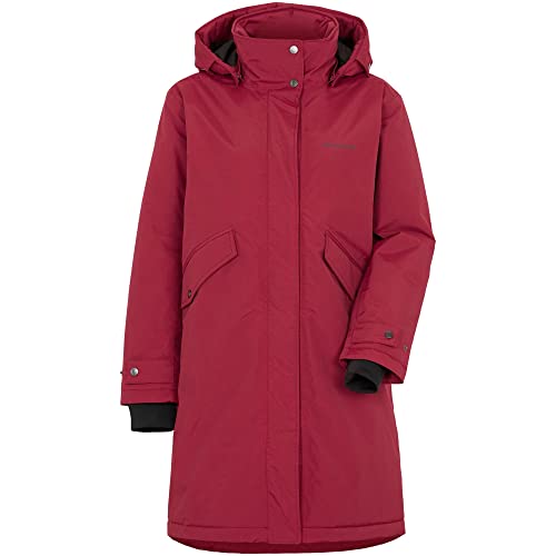 Didriksons W Josefine Parka Rot, Damen Parkas, Größe 38 - Farbe Ruby Red von Didriksons