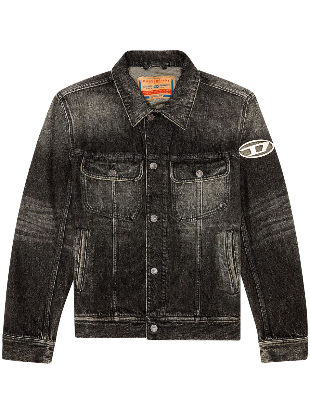 Diesel D-Barcy Jeansjacke - Schwarz von Diesel