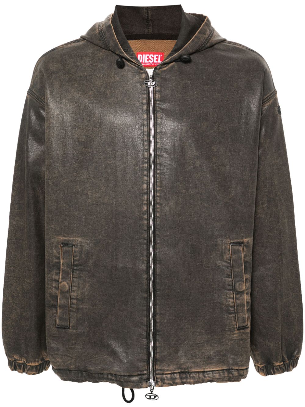 Diesel D-Wynny-S Track Kapuzenjacke - Braun von Diesel