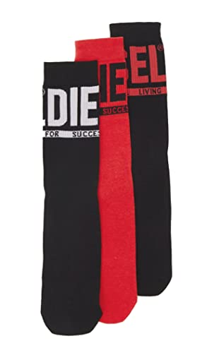 Diesel Herren Skm-ray-threepack socken, E6459-0HERM, S Tall (3er Pack) von Diesel