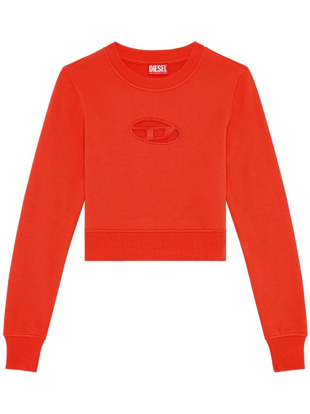 Diesel Cropped-Hemd mit Cut-Out - Orange von Diesel